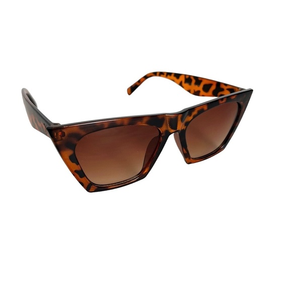 SUNGLASSES SUN GLASSES Brown Tortoiseshell Oversized Plastic Frame Shades Summer - Picture 1 of 16